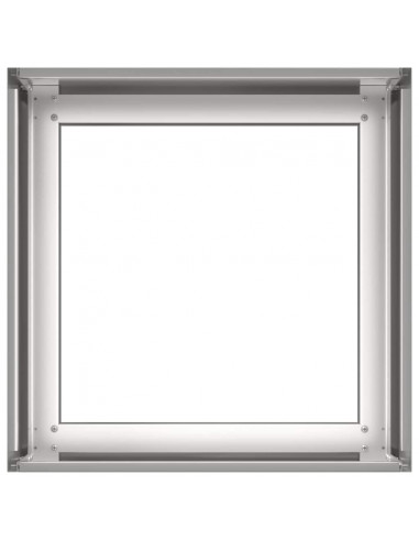 Fioriera 40x40x30 cm in Acciaio Inox