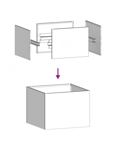 Fioriera 40x40x30 cm in Acciaio Zincato