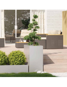 Fioriera 40x80x80 cm in Acciaio Inox 2