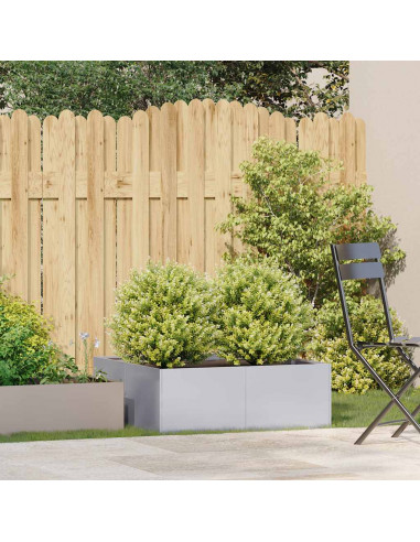 Fioriera 80x80x30 cm in Acciaio Zincato