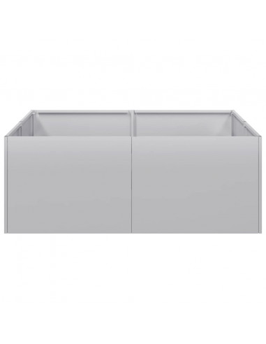 Fioriera 80x80x30 cm in Acciaio Zincato