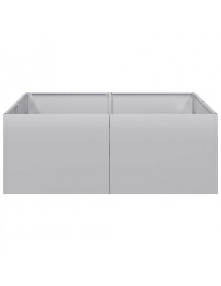 Fioriera 80x80x30 cm in Acciaio Zincato