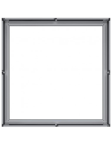 Fioriera 80x80x30 cm in Acciaio Zincato