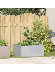 Fioriera 80x80x40 cm in Acciaio Zincato 2