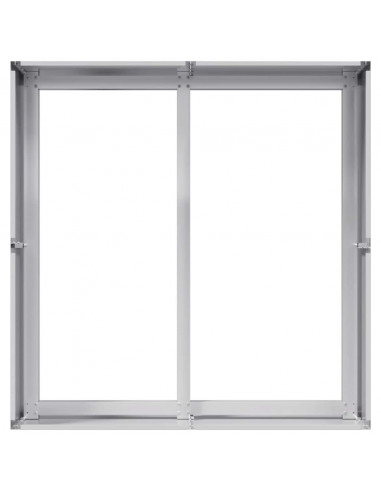 Fioriera 80x80x40 cm in Acciaio Zincato