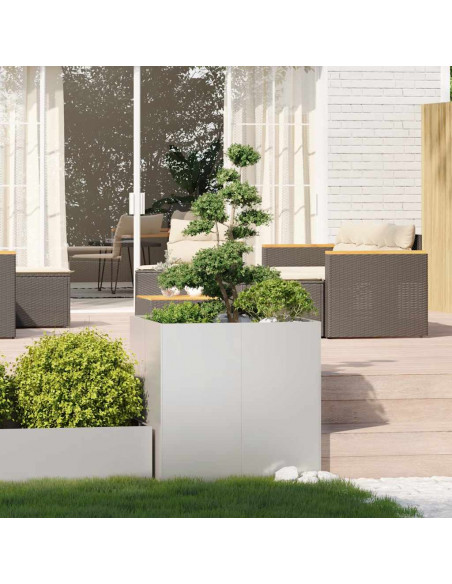 Fioriera 80x80x80 cm in Acciaio Inox