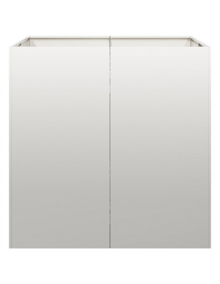Fioriera 80x80x80 cm in Acciaio Inox