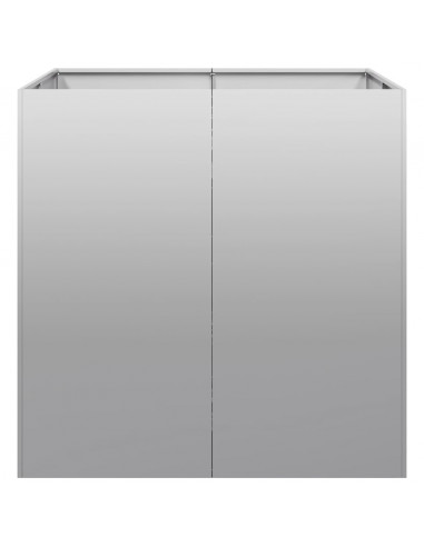 Fioriera 80x80x80 cm in Acciaio Zincato