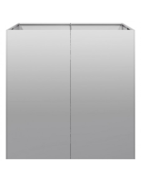 Fioriera 80x80x80 cm in Acciaio Zincato