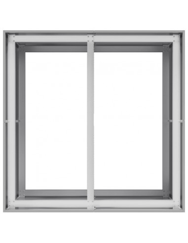 Fioriera 80x80x80 cm in Acciaio Zincato