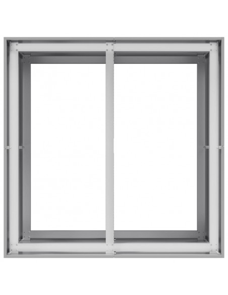 Fioriera 80x80x80 cm in Acciaio Zincato