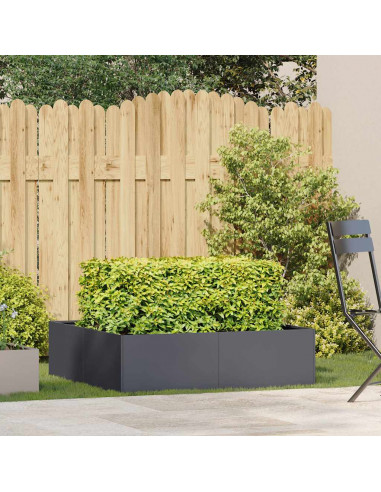 Fioriera Antracite 100x100x30 cm in Acciaio