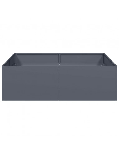 Fioriera Antracite 100x100x30 cm in Acciaio