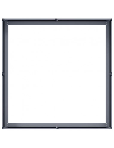 Fioriera Antracite 100x100x30 cm in Acciaio