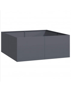 Fioriera Antracite 100x100x40 cm in Acciaio