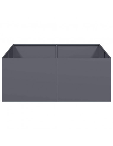 Fioriera Antracite 100x100x40 cm in Acciaio