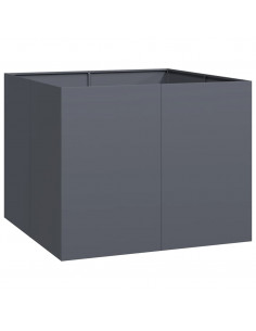 Fioriera Antracite 100x100x80 cm in Acciaio