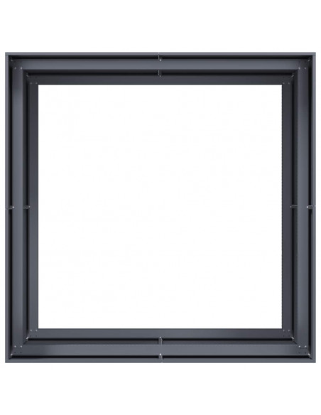 Fioriera Antracite 100x100x80 cm in Acciaio