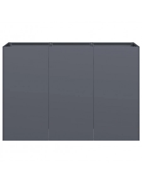 Fioriera Antracite 120x40x80 cm in Acciaio Laminato a Freddo