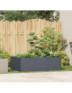 Fioriera Antracite 120x80x40 cm in Acciaio 2