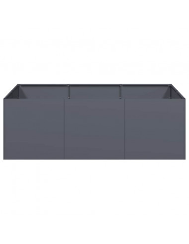 Fioriera Antracite 120x80x40 cm in Acciaio