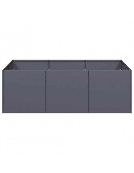 Fioriera Antracite 120x80x40 cm in Acciaio