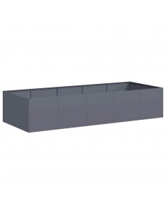 Fioriera Antracite 200x80x40 cm in Acciaio