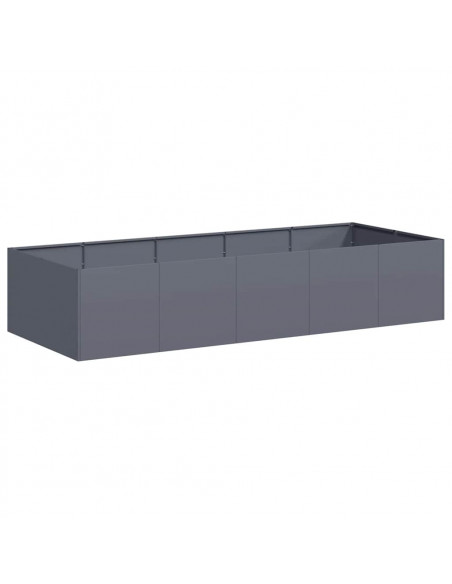 Fioriera Antracite 200x80x40 cm in Acciaio