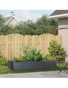 Fioriera Antracite 200x80x40 cm in Acciaio 2