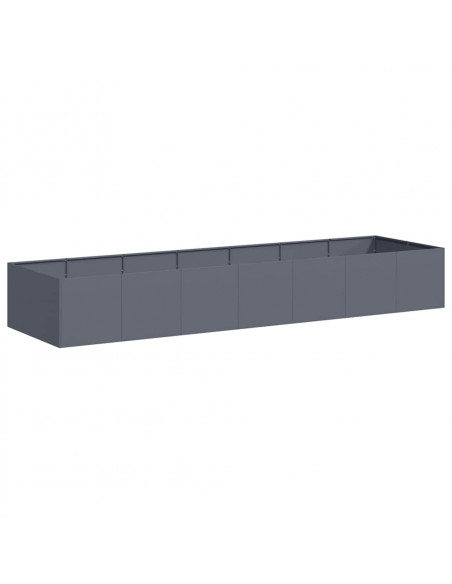 Fioriera Antracite 280x80x40 cm in Acciaio