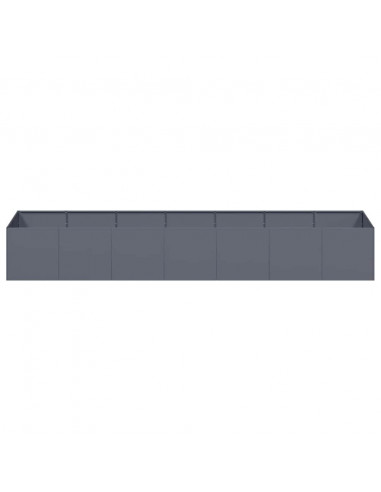 Fioriera Antracite 280x80x40 cm in Acciaio