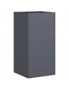 Fioriera Antracite 40x40x80 cm in Acciaio Laminato a Freddo