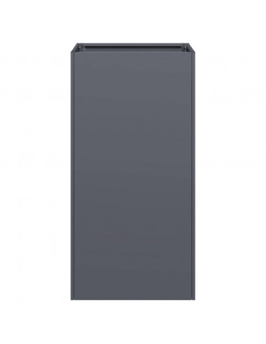 Fioriera Antracite 40x40x80 cm in Acciaio Laminato a Freddo