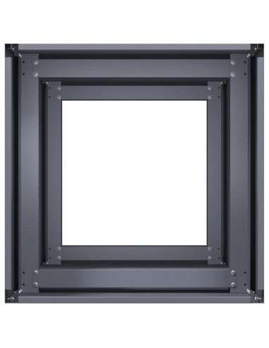 Fioriera Antracite 40x40x80 cm in Acciaio Laminato a Freddo