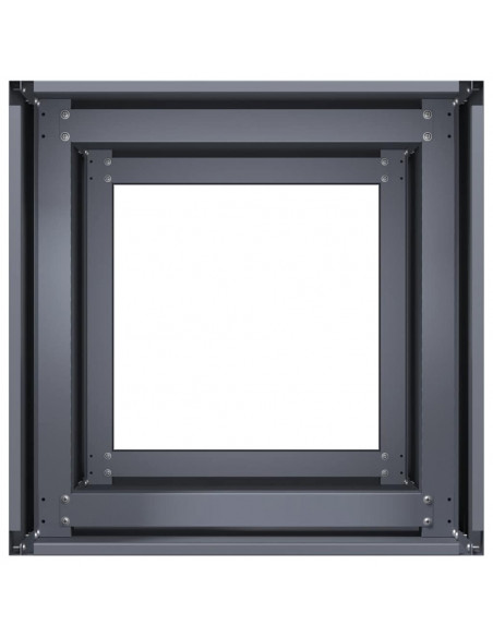 Fioriera Antracite 40x40x80 cm in Acciaio Laminato a Freddo