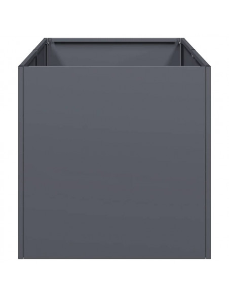 Fioriera Antracite 40x80x40 cm in Acciaio Laminato a Freddo