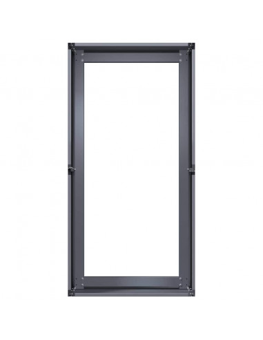 Fioriera Antracite 40x80x40 cm in Acciaio Laminato a Freddo