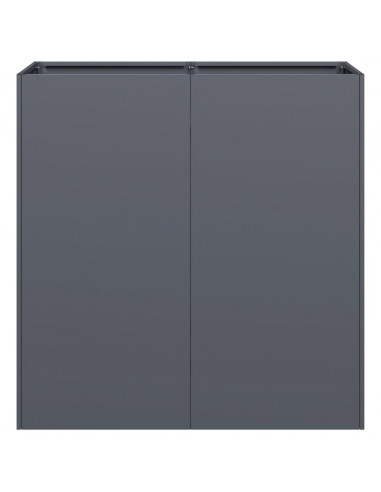 Fioriera Antracite 80x40x80 cm in Acciaio Laminato a Freddo