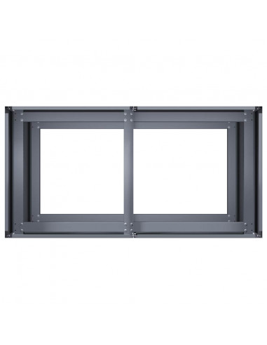 Fioriera Antracite 80x40x80 cm in Acciaio Laminato a Freddo