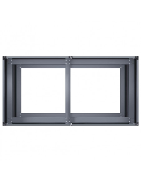 Fioriera Antracite 80x40x80 cm in Acciaio Laminato a Freddo