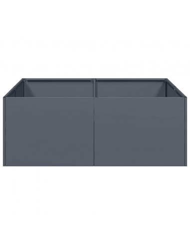 Fioriera Antracite 80x80x30 cm in Acciaio