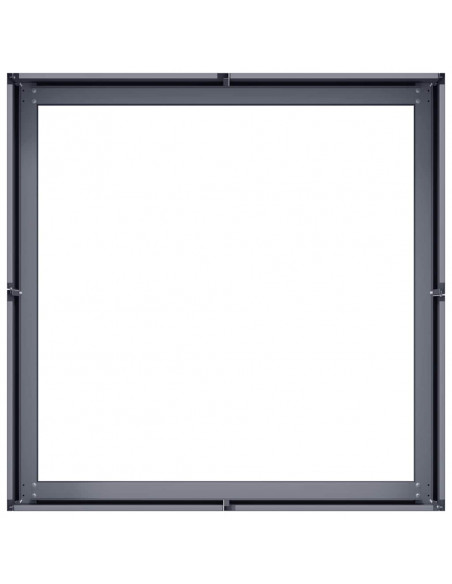 Fioriera Antracite 80x80x30 cm in Acciaio