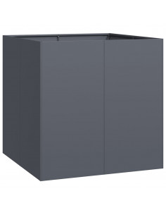 Fioriera Antracite 80x80x80 cm in Acciaio