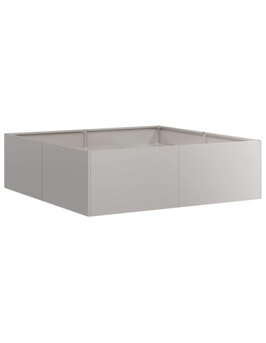 Fioriera Arrugginita 100x100x30 cm in Acciaio Corten