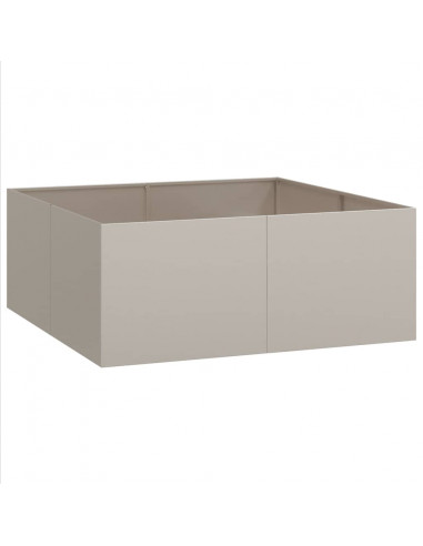 Fioriera Arrugginita 100x100x40 cm in Acciaio Corten