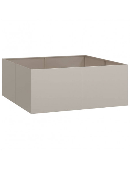 Fioriera Arrugginita 100x100x40 cm in Acciaio Corten