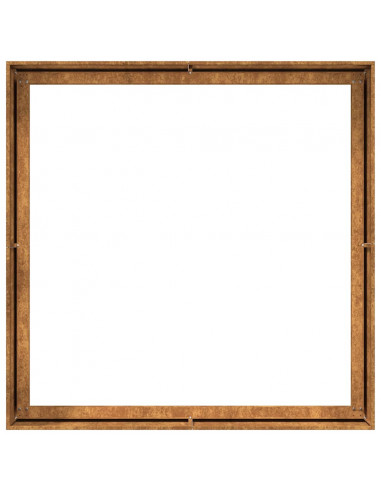 Fioriera Arrugginita 100x100x40 cm in Acciaio Corten