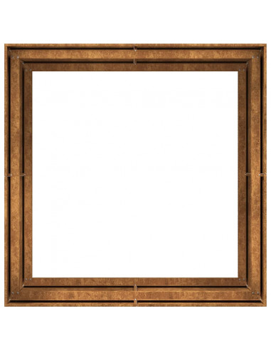 Fioriera Arrugginita 100x100x80 cm in Acciaio Corten