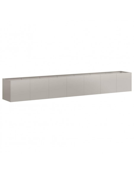 Fioriera Arrugginita 360x80x40 cm in Acciaio Corten