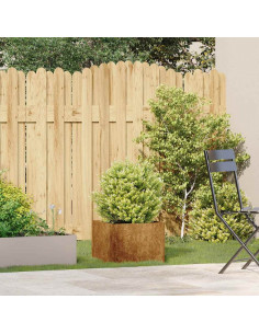 Fioriera Arrugginita 40x40x30 cm in Acciaio Corten 2